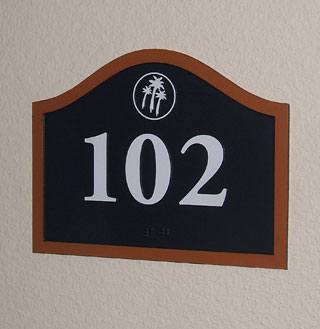 unit number sign