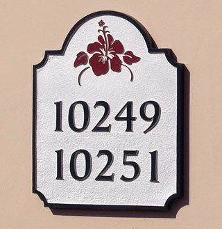 building address plaque