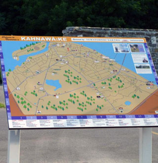 trail map sign