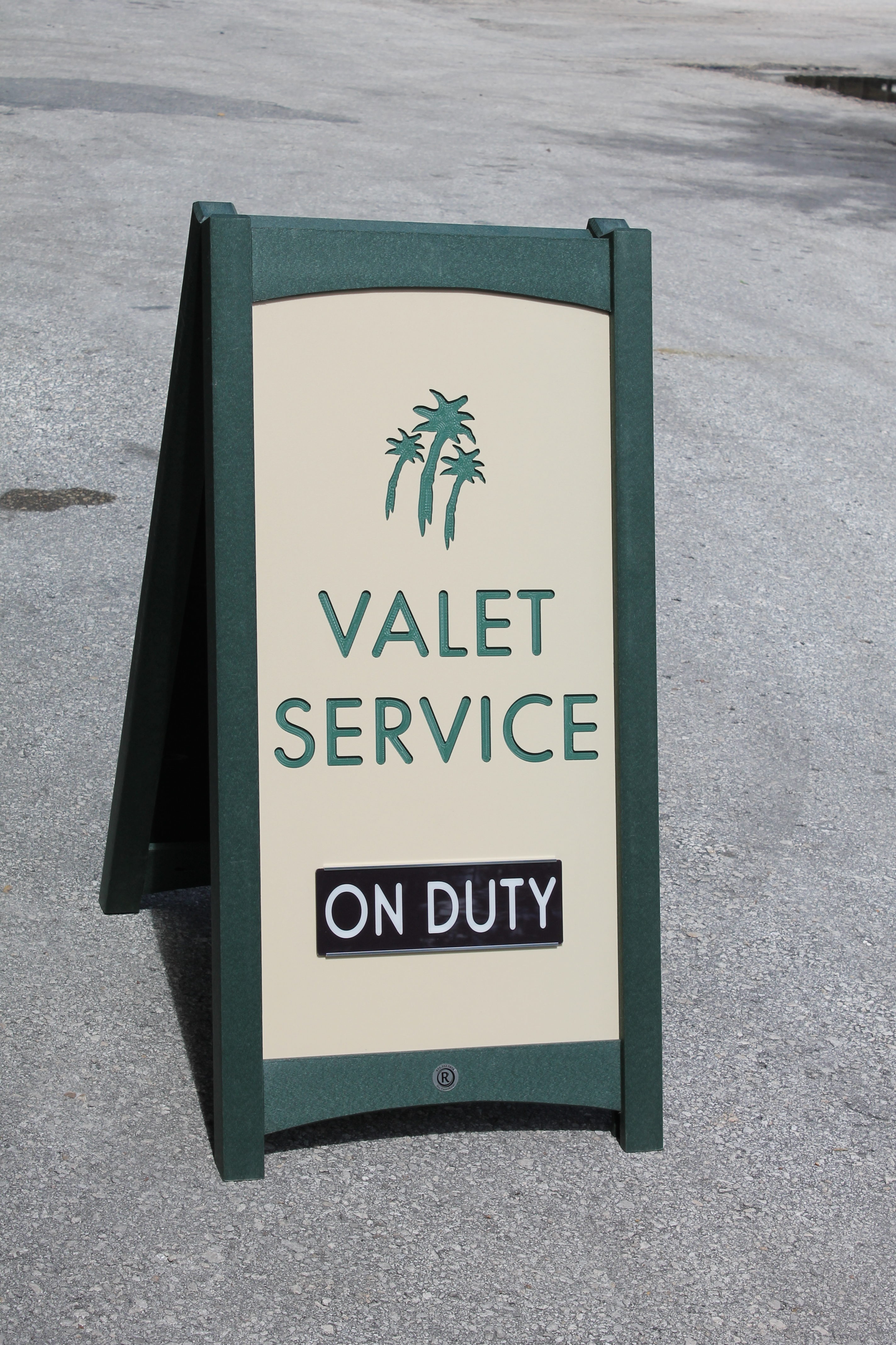valet a-frame sign
