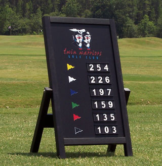 Golf Range Yardage Boards